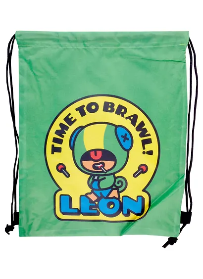 Мешок для сменной обуви "Leon", 1 отделение, 320 х 410 мм, Brawl Stars - фото 4