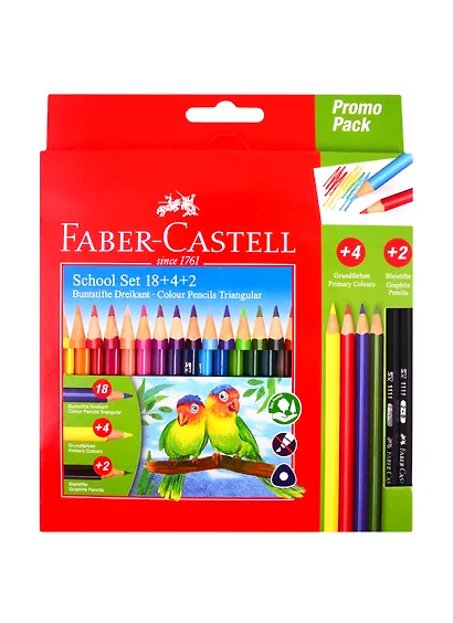 Карандаши цветные Faber-Castell, 18 цветов - фото 1