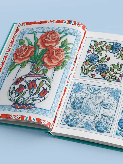 Вышивка крестиком, вдохновленная керамикой. Расписные изразцы - фото 8