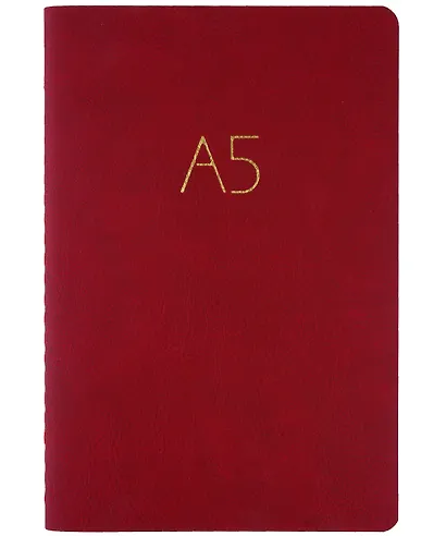 Книга для записей А5 60л "Format. No 4" иск.кожа, интеграл.переплет, тиснение фольгой - фото 3