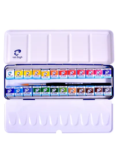 Краски акварельные "Van Gogh" Royal Talens, 24 цвета - фото 3