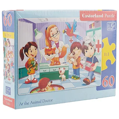 Пазл Castorland MIDI Ветеринар 60эл, 32*23см В-06847 - фото 2