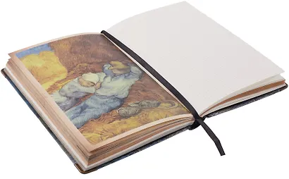 Книга для записей "Ван Гог. Ночная терраса кафе" А5, твердая обложка - фото 4