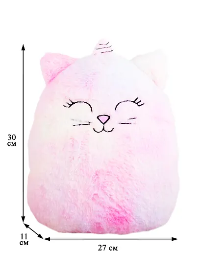 Мягкая игрушка Котик, единорог градиент (38х30) - фото 2