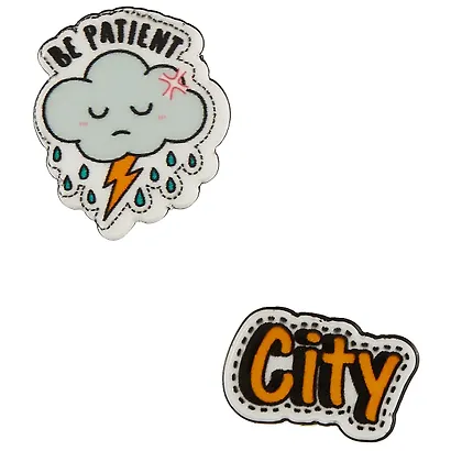 Набор значков Be Patient (акрил) - фото 2