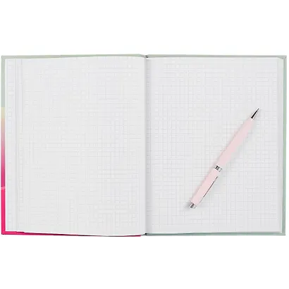 Книга для записей А5 96л кл. "Adventure" интегр.перепл., ламинация soft-touch - фото 3