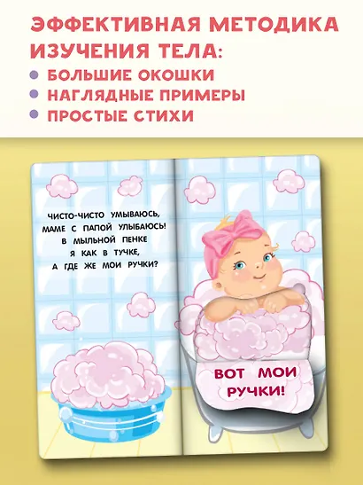 Где же наши глазки? Мое тело. Книжка с окошками для малышей - фото 7