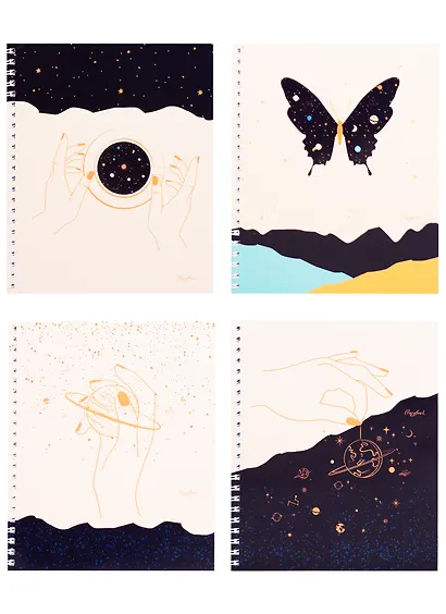 Тетрадь в клетку Listoff, "Арт Галактика", 96 листов, в ассортименте - фото 4