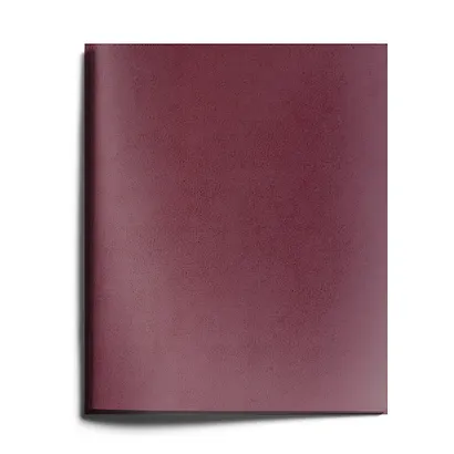 Тетрадь в клетку Listoff, "Бордовый бумвинил", 96 листов - фото 2