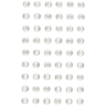 Стразы перламутровые Белые, 24х10см, диаметр 1 см - фото 2