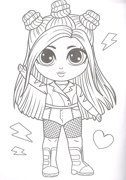 Раскраска для девочек "Модные подружки" - фото 3