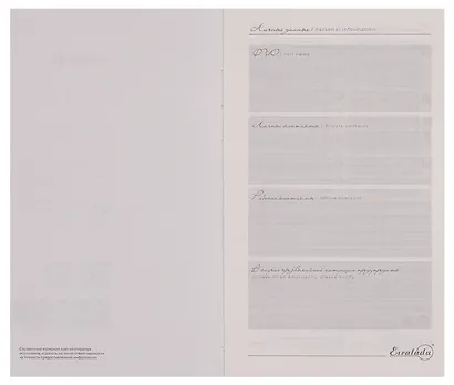 Ежедневник недат. А5 160л "Винченцо" серый, кожзам, тв.переплет, металл.шильд, блинт.тиснение, офсет, справ.мат-лы, закругл.углы, ляссе, инд.уп - фото 4