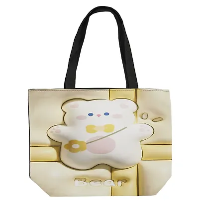 Сумка-шоппер 3D принт Мишка Kawaii (41х31х8) (текстиль) (12-11525-SH16) - фото 1