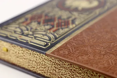 Русская история К.Н. Бестужева-Рюмина. Книга в коллекционном кожаном инкрустированном переплете ручной работы с окрашенным и золочёным обрезом - фото 12