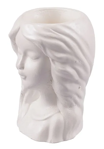 Фигурное кашпо Милая девушка (гипс) (11х7х6) (9396934) - фото 3