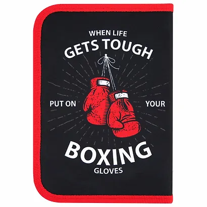 Пенал 1 отделение "Boxing" 20*14 см - фото 2
