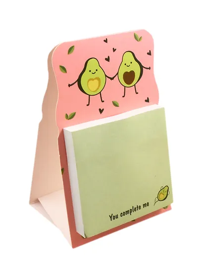 Блок бумаги 70*70мм самоклеящийся "You complete me" - фото 1