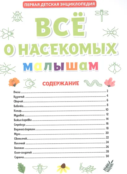 ПЕРВАЯ ДЕТСКАЯ ЭНЦИКЛОПЕДИЯ. ВСЁ О НАСЕКОМЫХ МАЛЫШАМ - фото 2