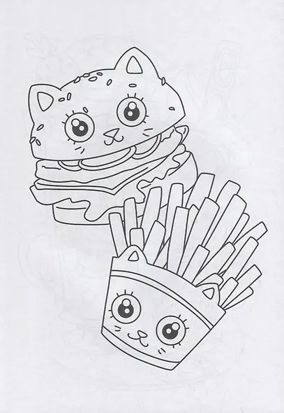 РАСКРАСКА А4 эконом. МИЛЫЕ ГЛАЗАСТИКИ - фото 2