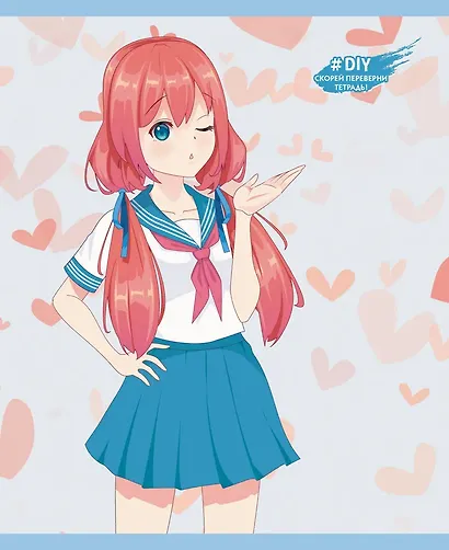 Тетрадь в клетку Listoff, "DIY Collection. Милашки", 48 листов, в ассортименте - фото 5