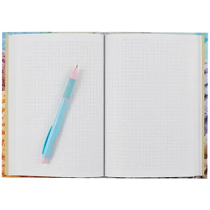 Книга для записей А5 100л кл. "Мороженое" 7БЦ, ламинация soft touch - фото 3