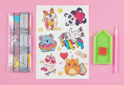 Алмазные наклейки "Попкорн" - фото 2