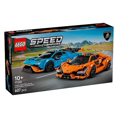 LEGO Speed Champions: Автомобили Lamborghini Revuelto & Huracan STO, 607 деталей (77238) - фото 2