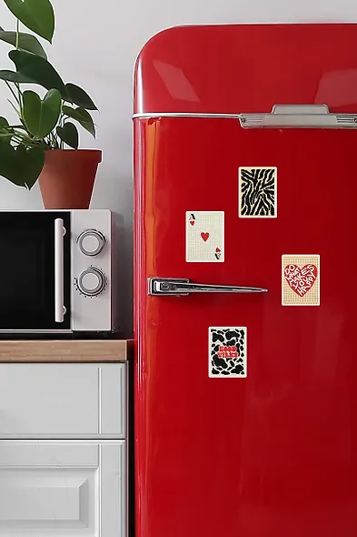 Кристальная (алмазная) мозаика "ФРЕЯ" ALVM-400 набор магнитов "Микс в стиле LOVE" 7.5 х 10 см - фото 4