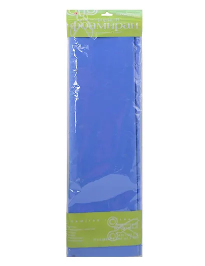 Фоамиран, HOBBY TIME зефирный, в листах 50*140см, синий - фото 1