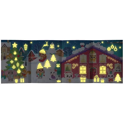 Волшебные наклейки "Новогоднее чудо". 60 наклеек. Светятся в темноте! - фото 5