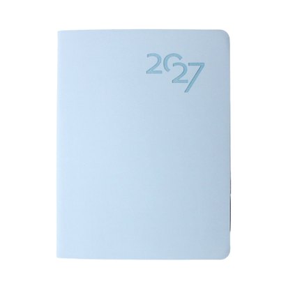 Ежедневник дат. 2027г. А6 176л "Soft Touch" голубая матча, иск.кожа, интегр.переплет, тонир.блок, скругл.углы, ляссе, инд.уп - фото 2