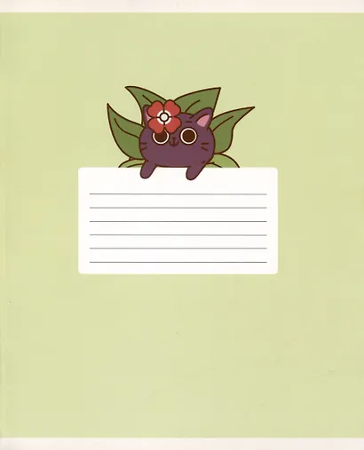 Тетрадь 18л лин. "Котятки" мел.картон, выб.лак, офсет 60г/м2, поля, ассорти - фото 3