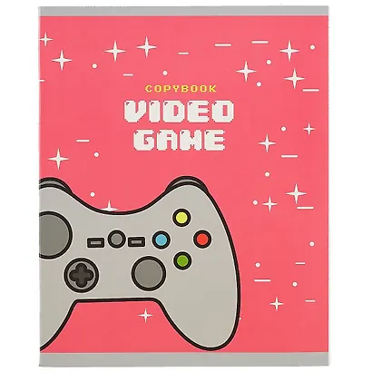 Тетрадь в клетку Listoff, Video game, 48 листов, в ассортименте - фото 1