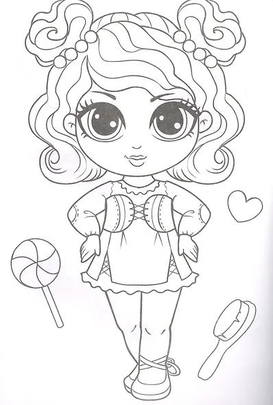 Раскраска для девочек "Модные подружки" - фото 4