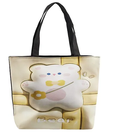 Сумка-шоппер 3D принт Мишка Kawaii (41х31х8) (текстиль) (12-11525-SH16) - фото 2