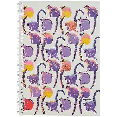 Тетрадь в клетку Unnika, "Лемуры", А4, 96 листов - фото 1