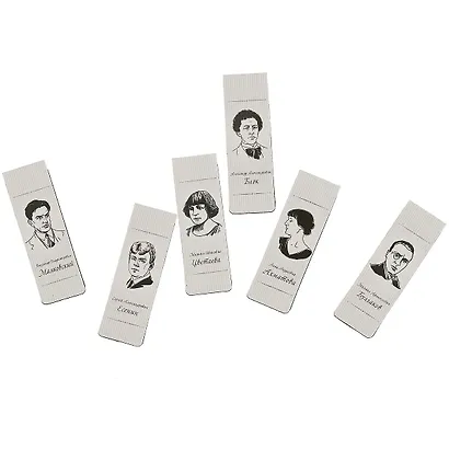 Набор магнитных закладок «Серебряная литературная коллекция», 6 штук - фото 5