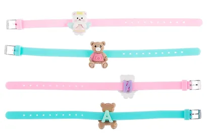 Набор парных браслетов Мишка и Котик (силикон) (12-04407-B81) (Lafilaf) - фото 11