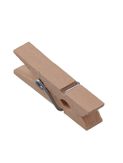 Набор для творчества, Набор прищепок 3,5см 10шт дерев. неокрашенные с веревкой в ассортименте (110 - фото 3