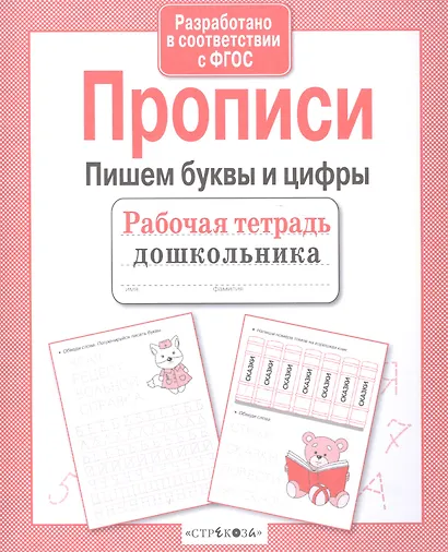 Рабочая тетрадь дошкольника. Прописи. Пишем буквы и цифры - фото 2