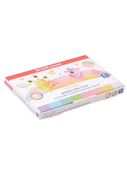 Пластилин 08цв "Cosmic Monsters Pastel" 144гр, стек, к/к, ERICH KRAUSE - фото 3