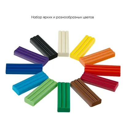 Пластилин 12 цветов 147г "Пчелка" восковой, Гамма - фото 3