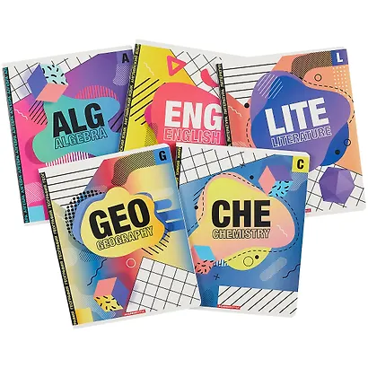 Тетради предметные Academy Style, Neo memphis, 48 листов, 10 штук - фото 4