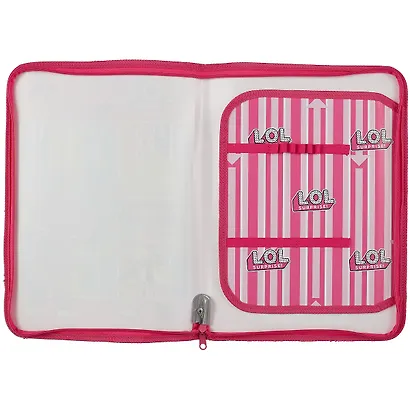 Папка для труда А4 "LOL" 33*23,5*3, пластик, молния с трех сторон, откидн.клапан - фото 2