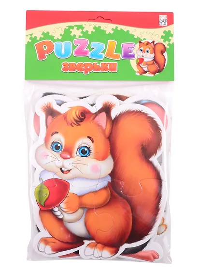 Пазлы мягкие для малышей ТМ Рыжий кот Зверьки (изолон) П-5421 - фото 1