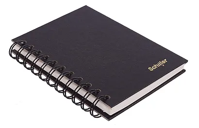 Записная книжка А6 100 листов в точку, на спирали, черная, Schiller - фото 2