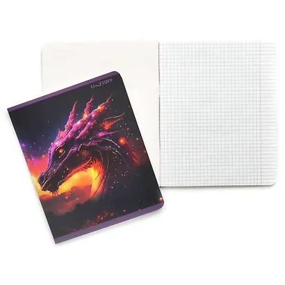 Тетрадь 48л кл. "Космические миражи" мел.картон, ламинация soft-touch, 3D фольга, ассорти - фото 4