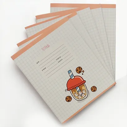 Тетрадь в клетку Listoff, "Вкусняшки", 24 листа, в ассортименте - фото 9