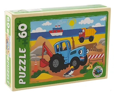 Пазл 60 элемента "Синий трактор" №14 33х24 см - фото 2