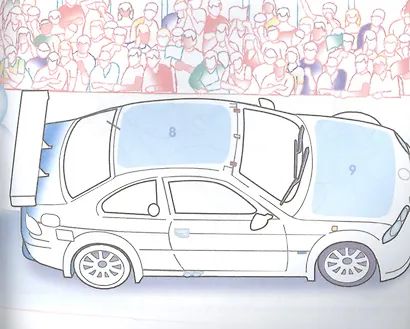 Большие гонки. Раскраска для мальчиков - фото 3